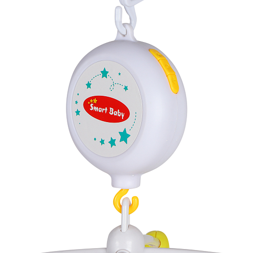 Мобиль на кроватку ТМ "Smart Baby" музыкальная карусель с мягкими игрушками, со звуком, на батарейках, в/к 38х6,5х28,5 см в Джамбо Тойз #10
