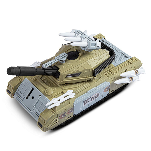 Боевая машина-гараж с транспортом, 2 машинки в комплекте, откидываются борта и люки, в/к 28,7*12,9*14,7 см в Джамбо Тойз #8