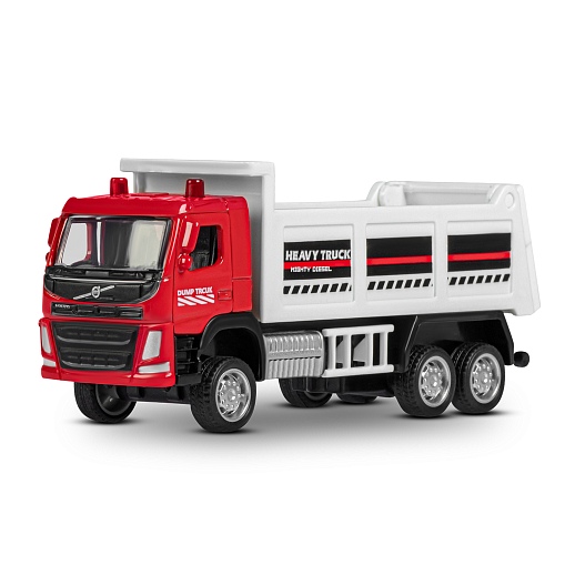 ТМ "Автопанорама" Машинка металлическая 1:72 VOLVO FM грузовик, красный, откр. двери, инерция, в/к 17,5*13*6,5 см в Джамбо Тойз #2