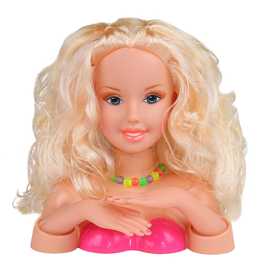 ТМ "Amore Bello" Кукла-модель для причесок и маникюра, в комплекте расческа, заколка, резинки для волос, бусы, в/к 27*11,5*25,5 см в Джамбо Тойз #6