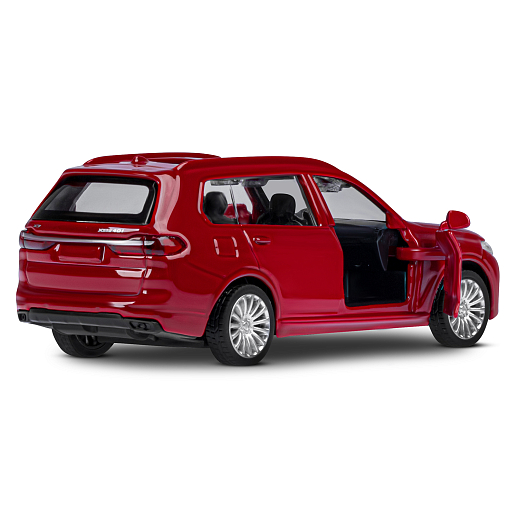 ТМ "Автопанорама" Машинка металлическая, 1:44, BMW X7, красный металлик, откр. двери, в/к 17,5*12,5*6,5 см в Джамбо Тойз #14