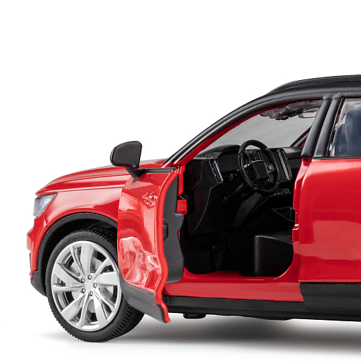 ТМ "Автопанорама" Машинка металл. 1:32 Volvo XC40 Recharge, красный, инерция, свет, звук, откр. двери, в/к 17,5*13,5*9 см в Джамбо Тойз #14