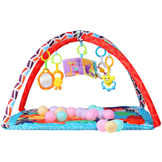 ТМ "Smart Baby" Коврик развивающий " Озорные животные" голубой, в/к 56х50,5х6,5х8 см в Джамбо Тойз #5
