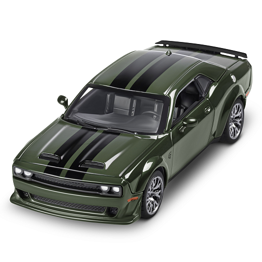 ТМ "Автопанорама" Машинка металлическая 1:36 2022 Dodge challenger SRT Jailbreak, зеленый, тюнинг, откр. двери, свободный ход колес, в/к 23,5*10*4 см в Джамбо Тойз #7