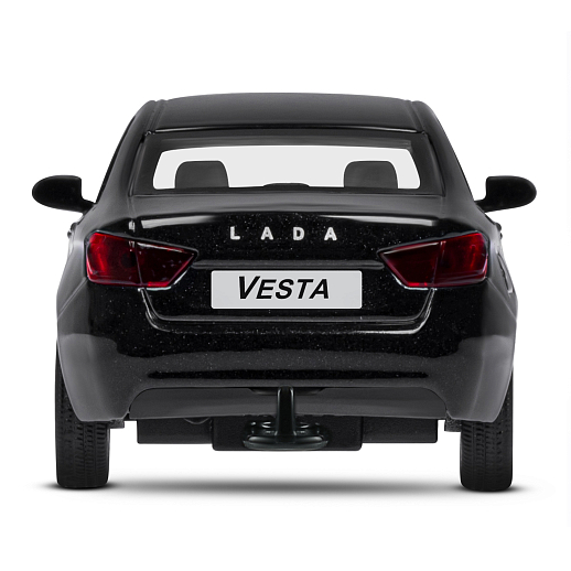 ТМ "Автопанорама" Машинка металлическая 1:43, LADA VESTA черная, откр. 2 двери., инерция + прицеп с катером в Джамбо Тойз #12