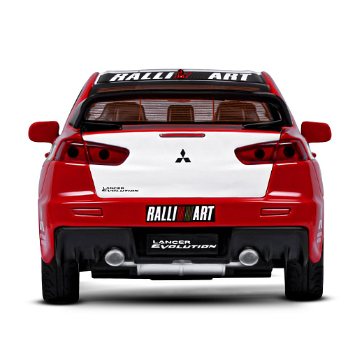 ТМ "Автопанорама" Машинка металлическая1:32 Mitsubishi Lancer Evolution, красный, откр. двери, капот и багажник, свет, звук, инерция, в/к 18*13,5*9 см в Джамбо Тойз #12