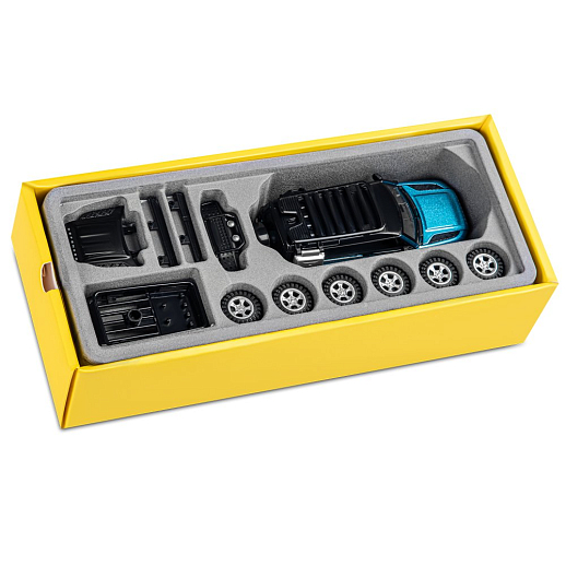 Машинка металлическая 1:43 2020 Land Rover Defender 110, синий, тюнинг, откр. двери, свободный ход колес, в/к 23,5*10*4 см в Джамбо Тойз #8