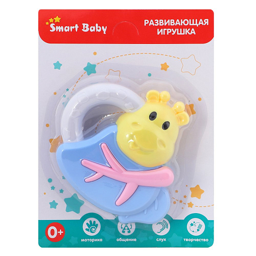 ТМ "Smart Baby" Набор  развивающих погремушек №3  3 шт ( Гантелька,  Улитка, Бегемот) в Джамбо Тойз #8