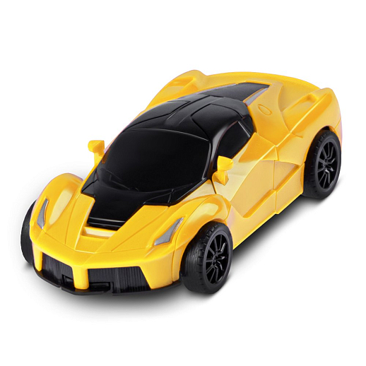 Машинка-робот фрикционная,трансформация в робота одной кнопкой,желтая, в/к 13,5*6,5*4,5 см в Джамбо Тойз #4