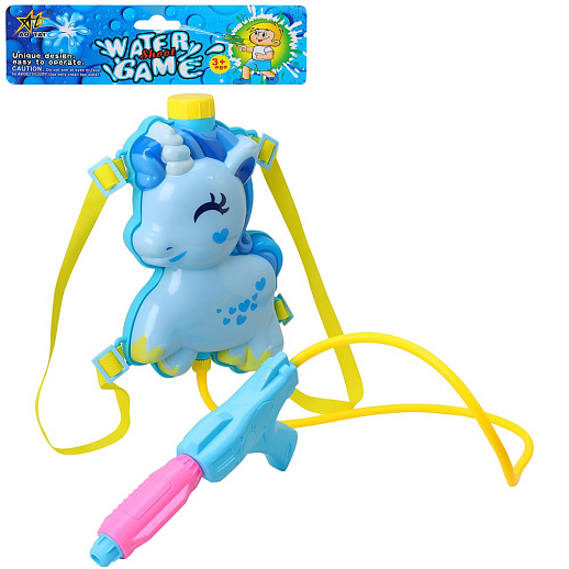 Водный пистолет с рюкзаком "Русалка", фиолетовый, в/п 32,5*19*6,5 см в Джамбо Тойз #23