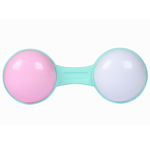 ТМ "Smart Baby" Развивающая игрушка "Гантеля" Бело-розовая, на блистере 19х14х3 см в Джамбо Тойз #4