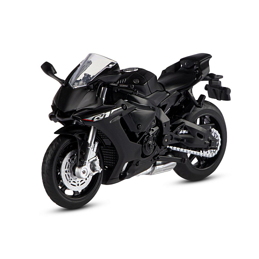 Игрушка для детей: Мотоцикл металлический 1:18 YAMAHA, цвет черный, свободный ход колес, артикул JB1251771 в Джамбо Тойз #3