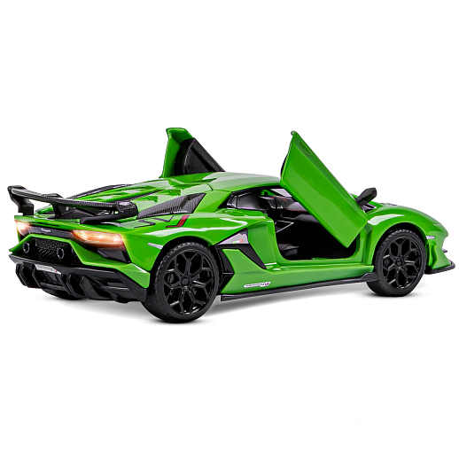 ТМ "Автопанорама" Машинка металлическая 1:32 Lamborghini SVJ, зеленый, откр. двери и багажник, свет, звук, инерция,  в/к 17,5*12,5*6,5 см в Джамбо Тойз #15