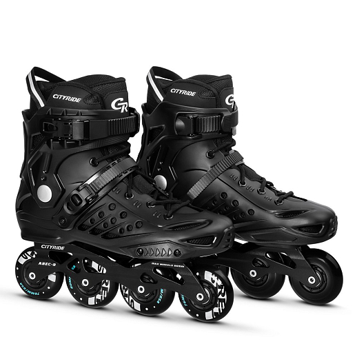 Роликовые коньки CITYRIDE, слаломные, подшипники ABEC 9, PU колёса 80/76мм, жесткий пластиковый внешний ботинок, в/к в Джамбо Тойз #3
