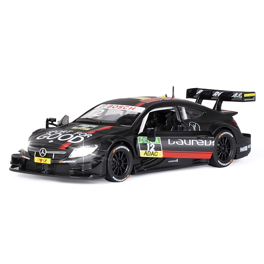 ТМ "Автопанорама" Машинка металлическая 1:32 Mercedes-AMG C 63 DTM, черный матовый, откр. двери, свет, звук, инерция,  в/к 17,5*12,5*6,5 см в Джамбо Тойз #6