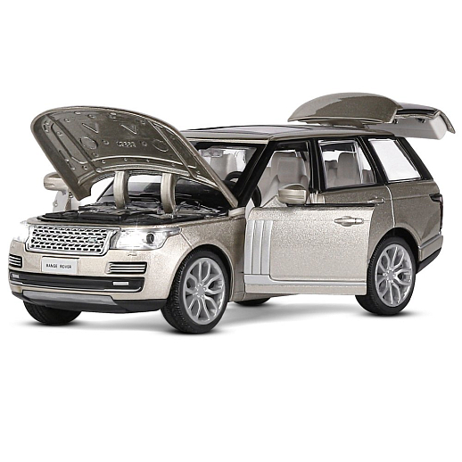 ТМ "Автопанорама" Машинка металлическая 1:34 2013 Range Rover, золотой перламутр, свет, звук, откр. двери, капот и багажник, инерция, в/к 17,5*13,5*9 см в Джамбо Тойз #7
