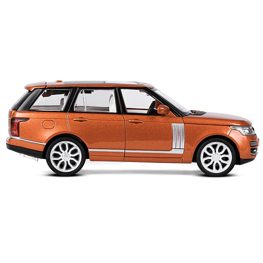 ТМ "Автопанорама" Машинка металлическая 1:34 2013 Range Rover,оранжевый перламутр, свет, звук, откр. двери, капот и багажник, инерция, в/к 17,5*13,5*9 см в Джамбо Тойз #8