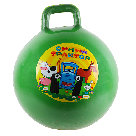 Мяч прыгун детский Синий трактор гиря, 45 см, цвет зеленый (инд. коробка) в Джамбо Тойз #2
