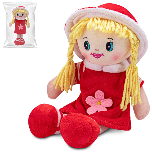 ТМ "Amore Bello" Кукла мягкая на бат., фразы на русском языке, стихотворение, песенка, 25 см в Джамбо Тойз