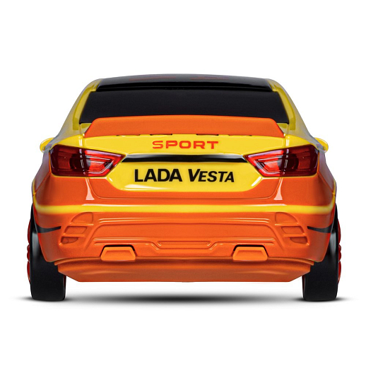 AUTODRIVE Р/У Машина для дрифта Lada Vesta,М1:24,2.4GHz,4WD,свет фар,4 доп.колеса,конусы,в компл. 2 аккум.,USB кабель,цвет желтый,в/к 24,1*10,3*23,7см в Джамбо Тойз #12
