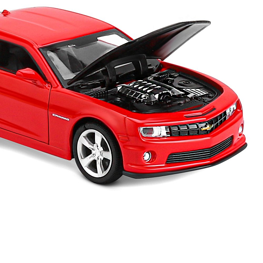 ТМ "Автопанорама" Машинка металлическая 1:32 Chevrolet Camaro SS, красный, свет, звук, откр. двери, капот и багажник, в/к 17,5*13,5*9 см в Джамбо Тойз #17