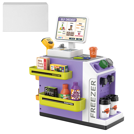 Игрушка для детей: набор "Супермаркет", свет, звук, цвет фиолетовый, артикул JB0214269 в Джамбо Тойз