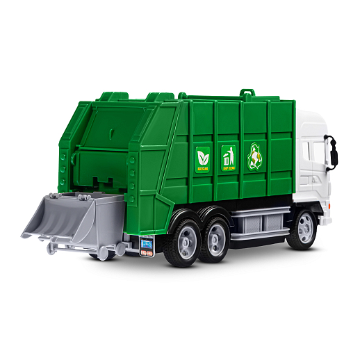 Р/У Мусоровоз, 27Hz, 4 канала, свет. эффекты, откр. люки, в/к 38,3*12*16 см в Джамбо Тойз #6