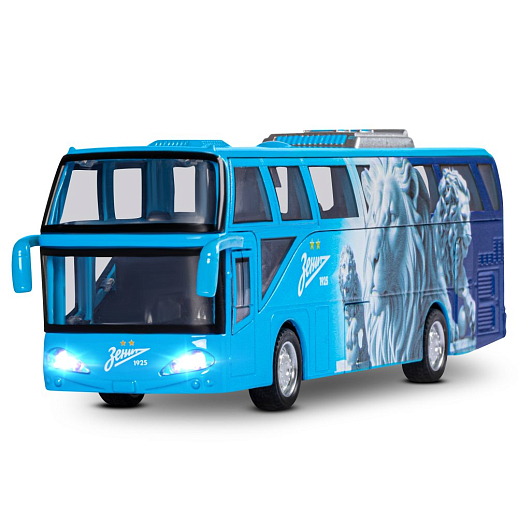 Металлический автобус ФК Зенит, 25*9*7 см, в/к в Джамбо Тойз