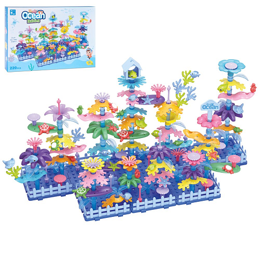 Игровой набор "Морской сад" с инструментами -220 дет., в/к в Джамбо Тойз