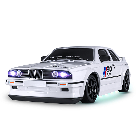 Р/у машинка для дрифта М1:24,2.4GHz,4WD,сменные шины 4шт., конусы 4шт.,свет,с аккум.,цвет белый,в/к 22,4х14,5х10,8см в Джамбо Тойз #11