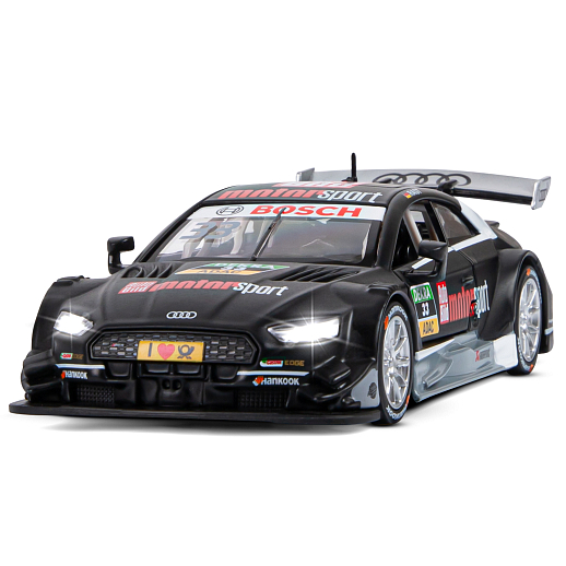 ТМ "Автопанорама" Машинка металлическая  1:32 Audi RS 5 DTM, черный матовый, свет, звук, откр. двери, инерция, в/к 17,5*13,5*9 см в Джамбо Тойз #4