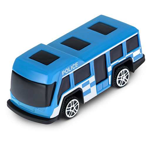 AUTODRIVE Автовоз с набором транспорта, в компл. 5 машинок,вертолет,4 знака, в/к 40,2*9,5*15см в Джамбо Тойз #12