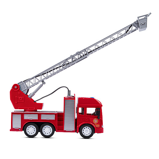 Фрикционная машина "Пожарная" на бат.,со светом и звуком, стреляет водой, красный, в/к 35,5х12,5х19,5 см в Джамбо Тойз #16