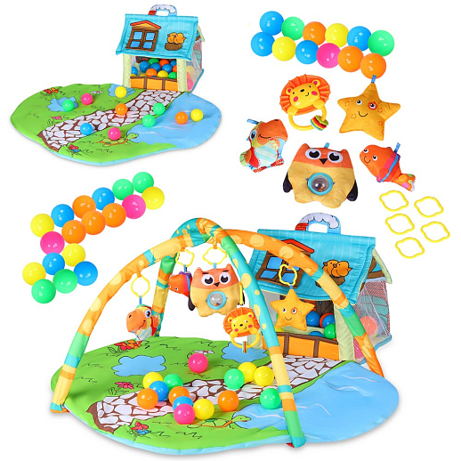 ТМ "Smart Baby" Коврик развивающий "Веселый дворик", в/к 60х8,5х46 см в Джамбо Тойз #9
