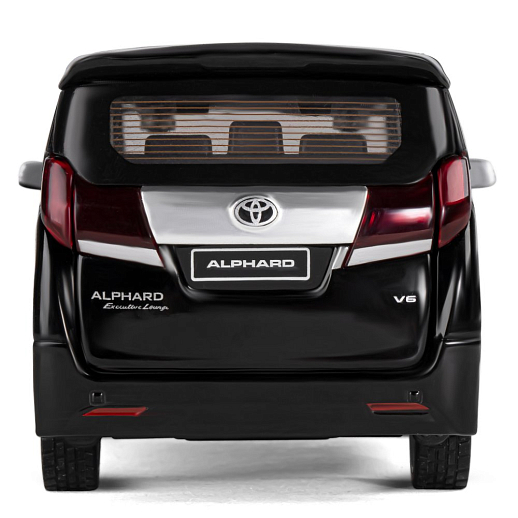 ТМ "Автопанорама" Машинка металлическая, 1:29, Toyota Alphard, черный, откр. передние и боковые двери, багажник, свет, звук, инерция, в/к 20*10*11 см в Джамбо Тойз #10