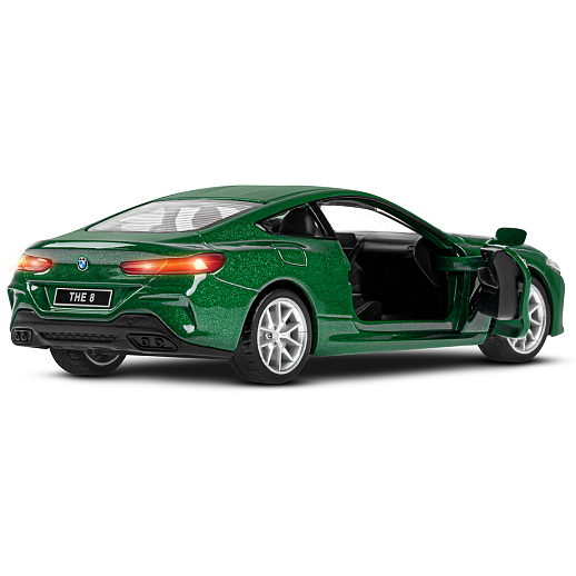 ТМ "Автопанорама" Машинка металл. 1:35 BMW M850i Coupe, зеленый, откр. двери, свет, звук, инерция в/к 18*9*13,5 см в Джамбо Тойз #16