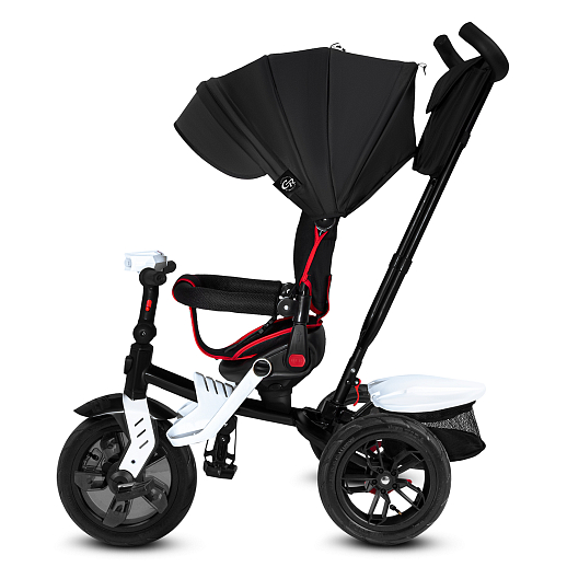 Детский трехколесный велосипед "CITYRIDE LUNAR 2.0". Пятиугольная рама, сиденье 360, складная крыша D600, подножки, надув.колеса 12/10, багажник, сумочка, фара в Джамбо Тойз #7