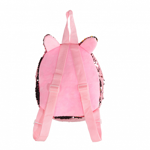 Рюкзачок детский для девочек с пайетками "Единорог", розово-золотого цвета, 23*22*4 см в Джамбо Тойз #5