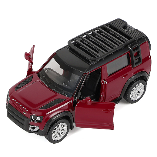 ТМ "Автопанорама" Машинка металлическая 1:43 2020 Land Rover Defender 110, красный, откр. двери, инерция, в/к 17,5*12,5*6,5 см в Джамбо Тойз #12