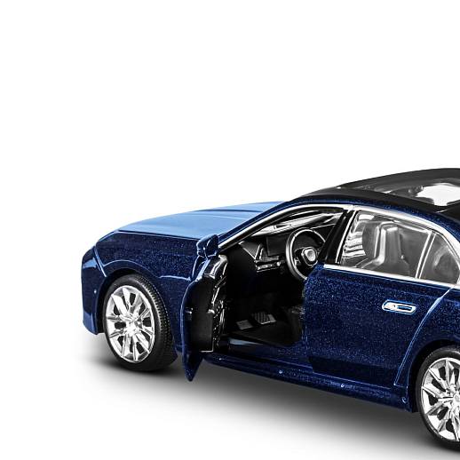 ТМ "Автопанорама" Машинка металлическая, 1:24 BMW I7, голубой, откр. двери и капот, свет, звук, свободный ход колес, в/к 25,3*13,7*5.5 см в Джамбо Тойз #7