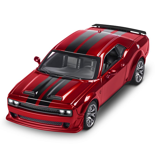 ТМ "Автопанорама" Машинка металлическая 1:36 2022 Dodge challenger SRT Jailbreak, красный, тюнинг, откр. двери, свободный ход колес, в/к 23,5*10*4 см в Джамбо Тойз #7