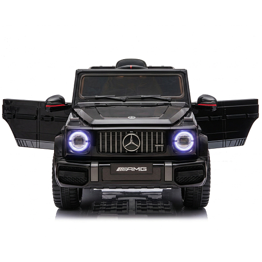 Электромобиль Mercedes Benz AMG на аккум.,12V/4.5AH*1, 380*2, Р/У 2.4GHz, свет, звук, сиденье эко-кожа, колеса EVA,откр.двери,индик.зарядки, MP3, плавн.старт, в/к 105*55*33см. Цвет - черный. в Джамбо Тойз #9
