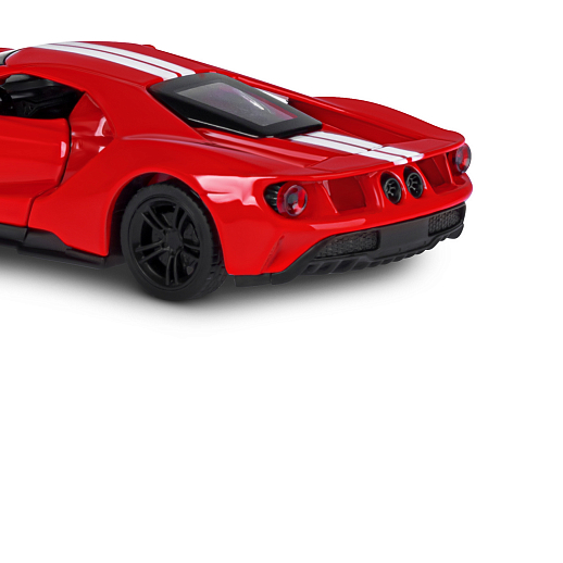 ТМ "Автопанорама" Машинка металлическая 1:40 Ford GT, красный, откр. двери, инерция, в/к 16*7,5*5 см в Джамбо Тойз #3