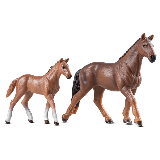 ТМ "DARWIN" Набор коллекционных фигурок "Ганноверская лошадь и жеребенок" в/п в Джамбо Тойз