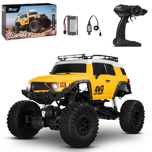 Р/У внедорожник,М1:10, 2.4GHz, 4WD, цвет желтый,в/к 49,5*27,7*31см в Джамбо Тойз
