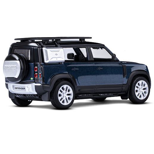 ТМ "Автопанорама" Машинка металлическая 1:32 Land Rover Defender 110, синий, откр.4 двери, капот, багажник, свет, звук, свободный ход колес, в/к 18*13,5*9 см в Джамбо Тойз #9
