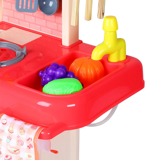 Игровой набор Amore Bello "Кухня" с паром, кран с водой, свет, звук, продукты меняют цвет, в комплекте 42 предмета, в/к  48х15х36 см в Джамбо Тойз #10