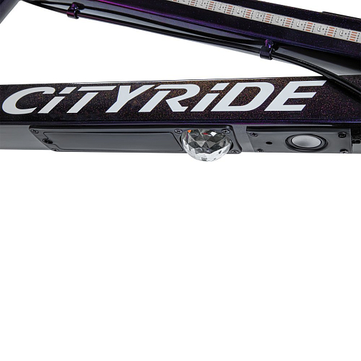 Двухколесный велосипед CITYRIDE, модель CR-B2-10, колеса 20 дюймов, рама сталь, дисковые механические тормоза, свет в раме, подножка, BT, цвет фиолетовый в Джамбо Тойз #7