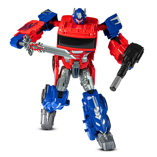 Робот-трансформер,трансформация в красно-синий тягач, цв.красный с синим, в/к 29,5*13,8*14,8см в Джамбо Тойз #6