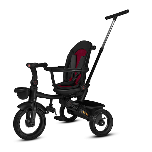 Детский 3хкол. велосипед ”CITYRIDE“ Рама сталь, колясочная крыша, ручка управления , корзина. Колеса EVA 10/8, подножки-педали. Бампер безопасности, черный в Джамбо Тойз #11